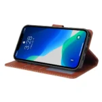 iPhone 11 Flip Cover m. Kortholder – Brun - Billede 6
