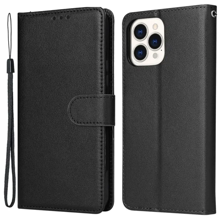 iPhone 13 Pro Max Flip Cover m. Kortholder – sort