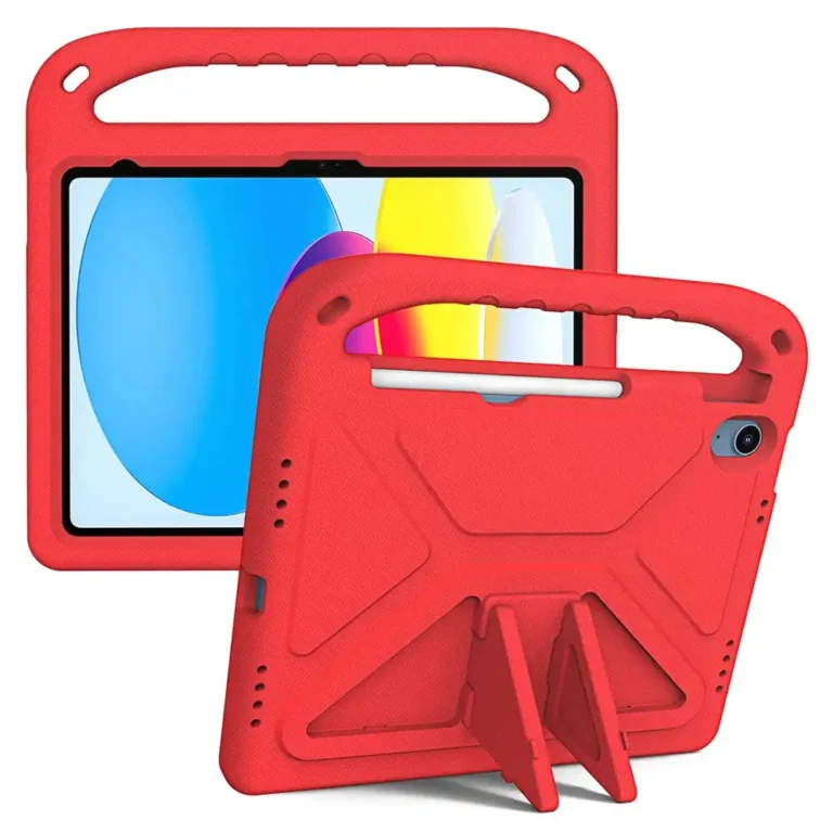 iPad 10.9 Børnevenligt Cover (2025/2022) – Rød