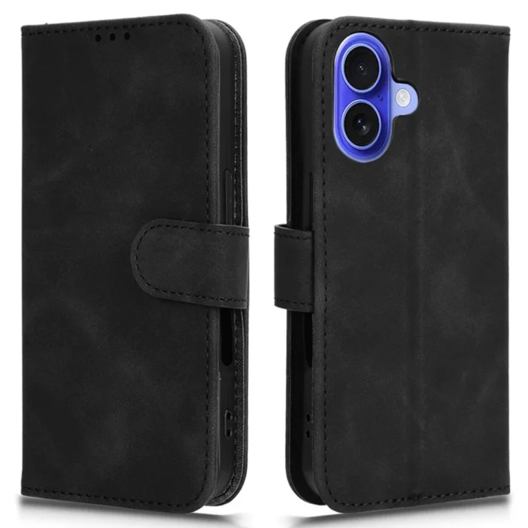 iPhone 16 Flip Cover m. Kortholder – Sort