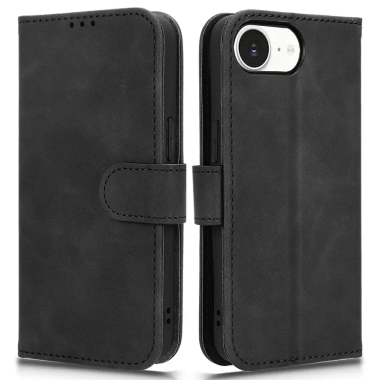 iPhone 16e Flip Cover m. Kortholder – Sort