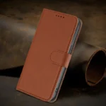 iPhone 17 Flip Cover m. Kortholder – Brun - Billede 6