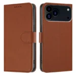 iPhone 17 Pro Flip Cover m. Kortholder – Brun