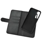 Essentials Samsung Galaxy S23 FE PU wallet, detachable, Sort - Billede 2