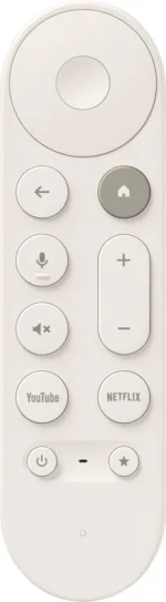 Google TV Streamer (4K) Hvid fjernbetjening