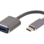 DELTACO USBC 3.1 Gen 1 to USBA OTG adapter aluminium