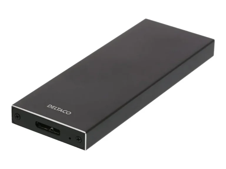 DELTACO External M.2 Enclosure, USB 3.1 Gen 1, SATA