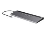 DELTACO USB-C docking station VGA/DP/HDMI/SD/RJ45/3.5 PD 3.0 - Billede 2