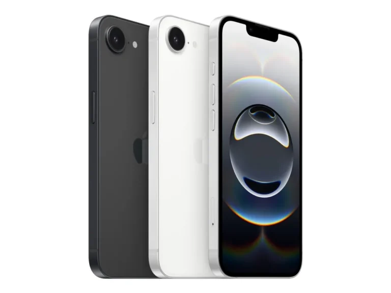 Apple iPhone 16e - 128 GB, Hvid og sort