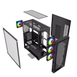 Nordic Gaming Nidhug RGB Tower ATX Sort - Billede 5