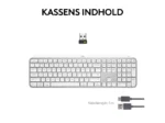 Logitech MX Keys S Tastatur Trådløs Grå - Billede 2