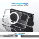 Clear Style Acrylic + TPU Case for iPhone 12/12 Pro Shockproof Cover