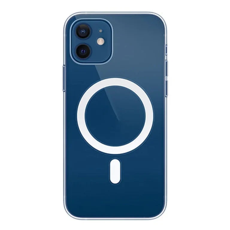Four Corners Cushioned Transparent Magnetic Acrylic + TPU Combo Hybrid Cover for iPhone 13 6.1 inch
