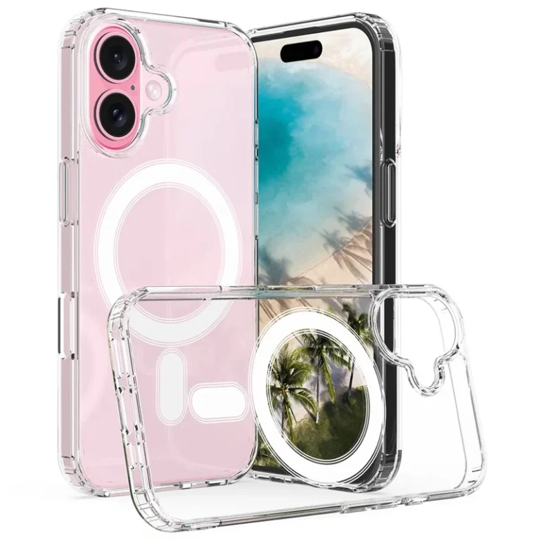 iPhone 16 Clear Case Compatible with MagSafe TPU+Acrylic Phone Cover