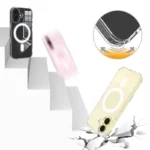 iPhone 16 Clear Case Compatible with MagSafe TPU+Acrylic Phone Cover
