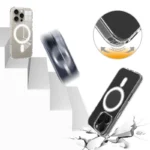iPhone 16 Pro Case TPU+Acrylic Clear Phone Cover Compatible with MagSafe