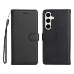 Samsung Galaxy S24 FE Kunstlæder Cover m. Pung – sort
