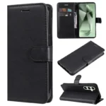 Samsung Galaxy S24 FE Kunstlæder Cover m. Pung – sort