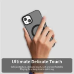Candy Series For iPhone 15 Case Compatible with MagSafe PC+TPU+PET Anti-Drop Phone Cover - Black