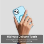 Candy Series For iPhone 15 Case Compatible with MagSafe PC+TPU+PET Anti-Drop Phone Cover - Blue