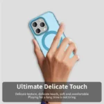 Candy Series For iPhone 16 Pro Case Compatible with MagSafe PC+TPU+PET Anti-Drop Phone Cover - Blue