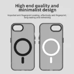 iPhone 17e / 16e Case Compatible with MagSafe Anti Drop Hybrid Phone Back Cover - Black