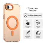 iPhone 17e / 16e Case Compatible with MagSafe Anti Drop Hybrid Phone Back Cover - Orange