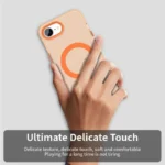 iPhone 17e / 16e Case Compatible with MagSafe Anti Drop Hybrid Phone Back Cover - Orange