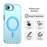 iPhone 17e / 16e Case Compatible with MagSafe Anti Drop Hybrid Phone Back Cover - Blue