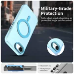 iPhone 17e / 16e Case Compatible with MagSafe Anti Drop Hybrid Phone Back Cover - Blue
