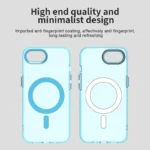 iPhone 17e / 16e Case Compatible with MagSafe Anti Drop Hybrid Phone Back Cover - Blue