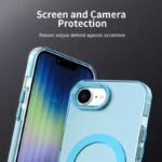iPhone 17e / 16e Case Compatible with MagSafe Anti Drop Hybrid Phone Back Cover - Blue