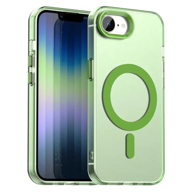 iPhone 17e / 16e Case Compatible with MagSafe Anti Drop Hybrid Phone Back Cover - Green