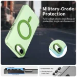 iPhone 17e / 16e Case Compatible with MagSafe Anti Drop Hybrid Phone Back Cover - Green