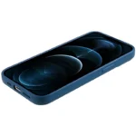 iPhone 12 / 12 Pro 6.1 inch Solid Color Phone Case Anti-scratch 2.0mm TPU Back Cover - Blue
