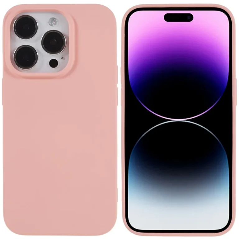 2.0mm Thickness Anti-drop TPU Case for iPhone 14 Pro, Scratch-resistant Phone Cover - Pink