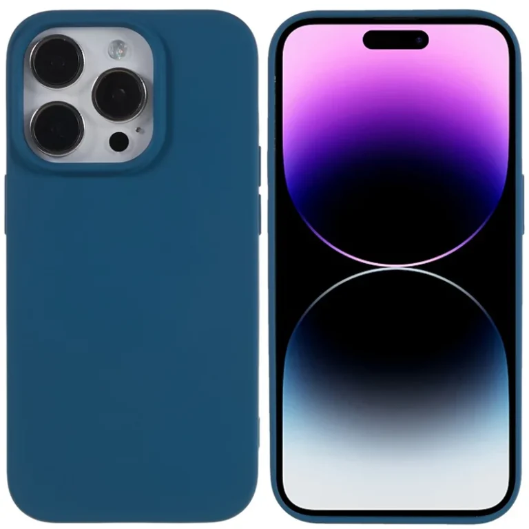 2.0mm Thickness Anti-drop TPU Case for iPhone 14 Pro, Scratch-resistant Phone Cover - Blue