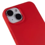 2.0mm Thickness Well-protected TPU Case for iPhone 14, Solid Color Drop-resistant Phone Cover - Red