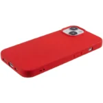 2.0mm Thickness Well-protected TPU Case for iPhone 14, Solid Color Drop-resistant Phone Cover - Red