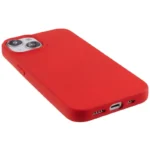 2.0mm Thickness Well-protected TPU Case for iPhone 14, Solid Color Drop-resistant Phone Cover - Red