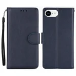 iPhone 17e / 16e Case Wallet Stand View PU Leather Phone Cover - Blue