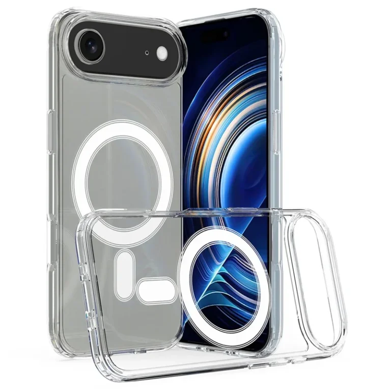 iPhone Air Clear Phone Case Compatible with MagSafe TPU+Acrylic Back Cover - Clear