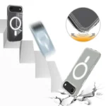iPhone Air Clear Phone Case Compatible with MagSafe TPU+Acrylic Back Cover - Clear
