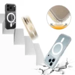 iPhone 17 Pro Clear Phone Case Compatible with MagSafe TPU+Acrylic Back Cover - Clear