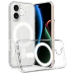 iPhone 17 Clear Phone Case Compatible with MagSafe TPU+Acrylic Back Cover - Clear