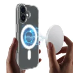 iPhone 17 Clear Phone Case Compatible with MagSafe TPU+Acrylic Back Cover - Clear