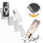 iPhone 17 Clear Phone Case Compatible with MagSafe TPU+Acrylic Back Cover - Clear