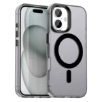 iPhone 17 Case Compatible with MagSafe Anti Drop Hybrid Phone Back Cover - Black