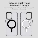 iPhone 17 Case Compatible with MagSafe Anti Drop Hybrid Phone Back Cover - Black