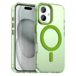 iPhone 17 Case Compatible with MagSafe Anti Drop Hybrid Phone Back Cover - Green